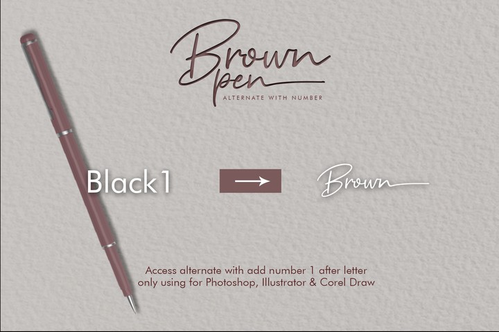 Пример шрифта Brown Pen #5
